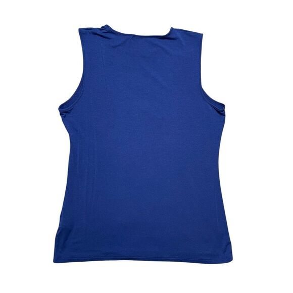 LAUREN RALPH LAUREN Sleeveless Top Blue Size Large - Picture 2 of 3